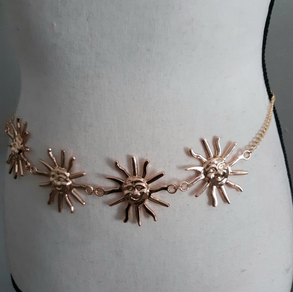 Sunshine Chain Belt Gold NWT - Picture 2 of 6